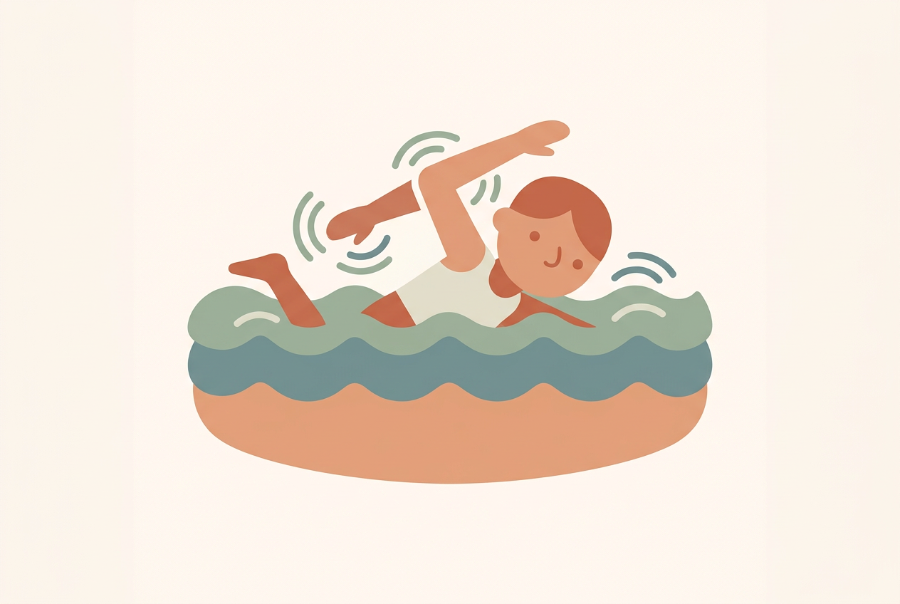 Illustration för Simning